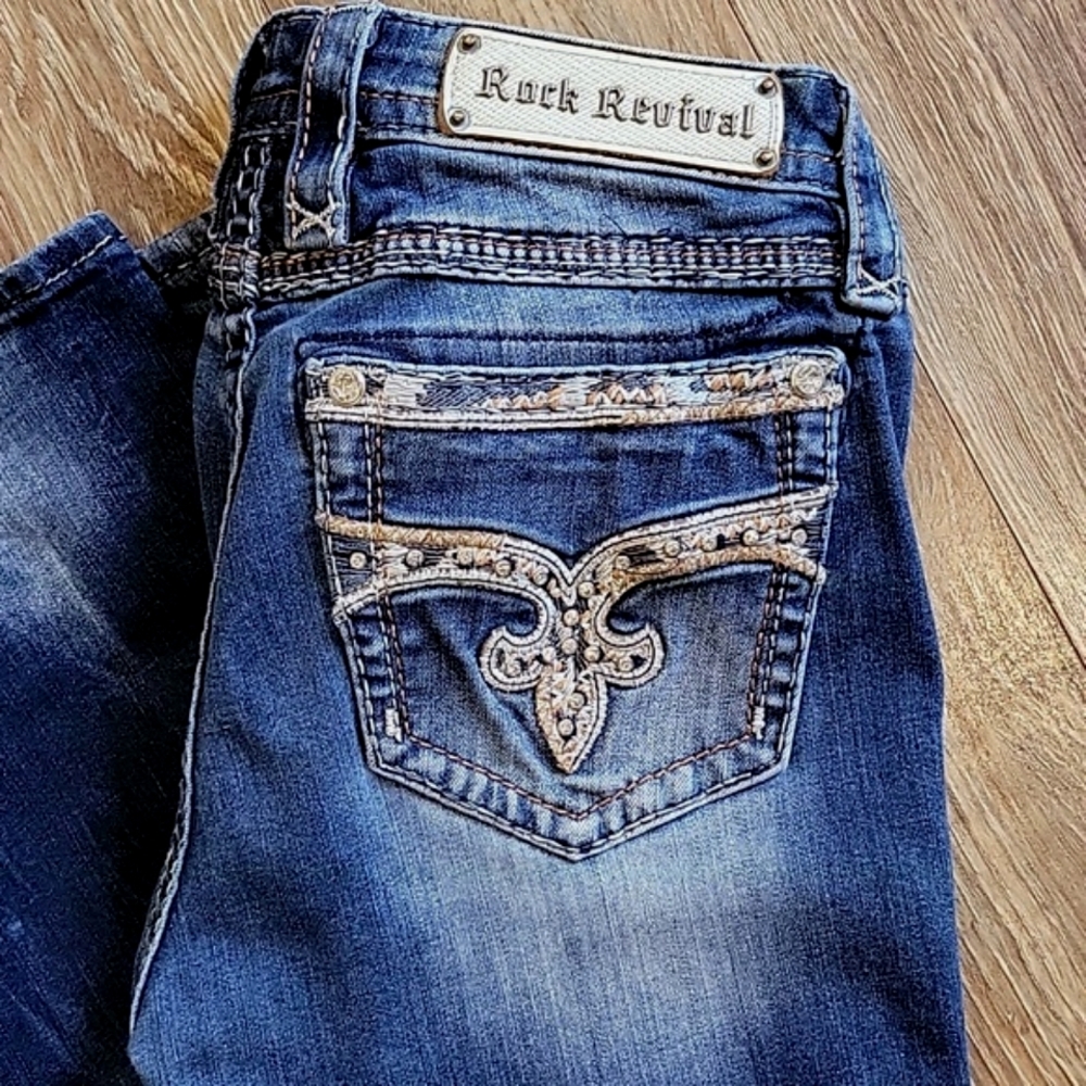 Like new rock revival jeans boot xl